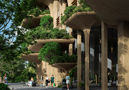 Urupê Tower: conheça o novo prédio em São Paulo feito com plantas e madeira engenheirada